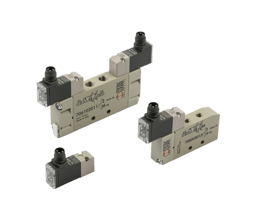 <p><p>A linha de
eletroválvulas PLT-10 de 10mm é ampliada com a introdução de quatro novos
modelos com ligação elétrica M8 x 1 de 3 pinos e grau de proteção IP65 (com
conector montado). A série em questão, também atua como piloto para as válvulas
das séries Mach 11 e Minimach que, portanto, estarão disponíveis com o mesmo
tipo de conexão e grau de proteção. Todos os novos modelos, estão disponíveis
com os respectivos cabos de alimentação com conector reto ou de 90°.</p><br></p>